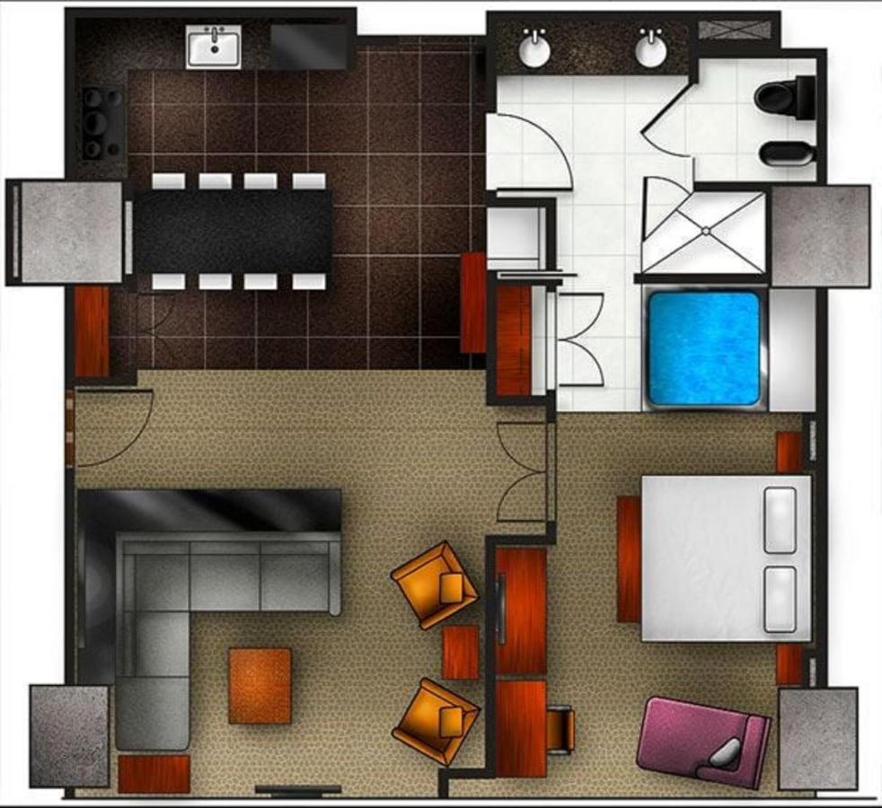 Suite con 1 Camera da Letto e con Cucina
