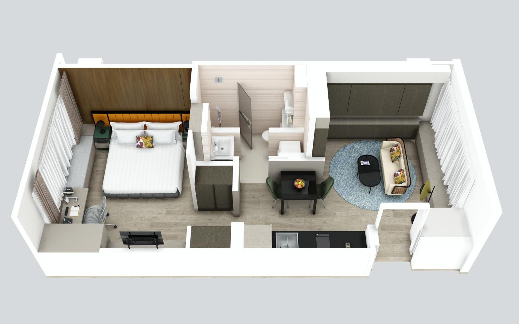 Suite Deluxe con 1 Camera da Letto