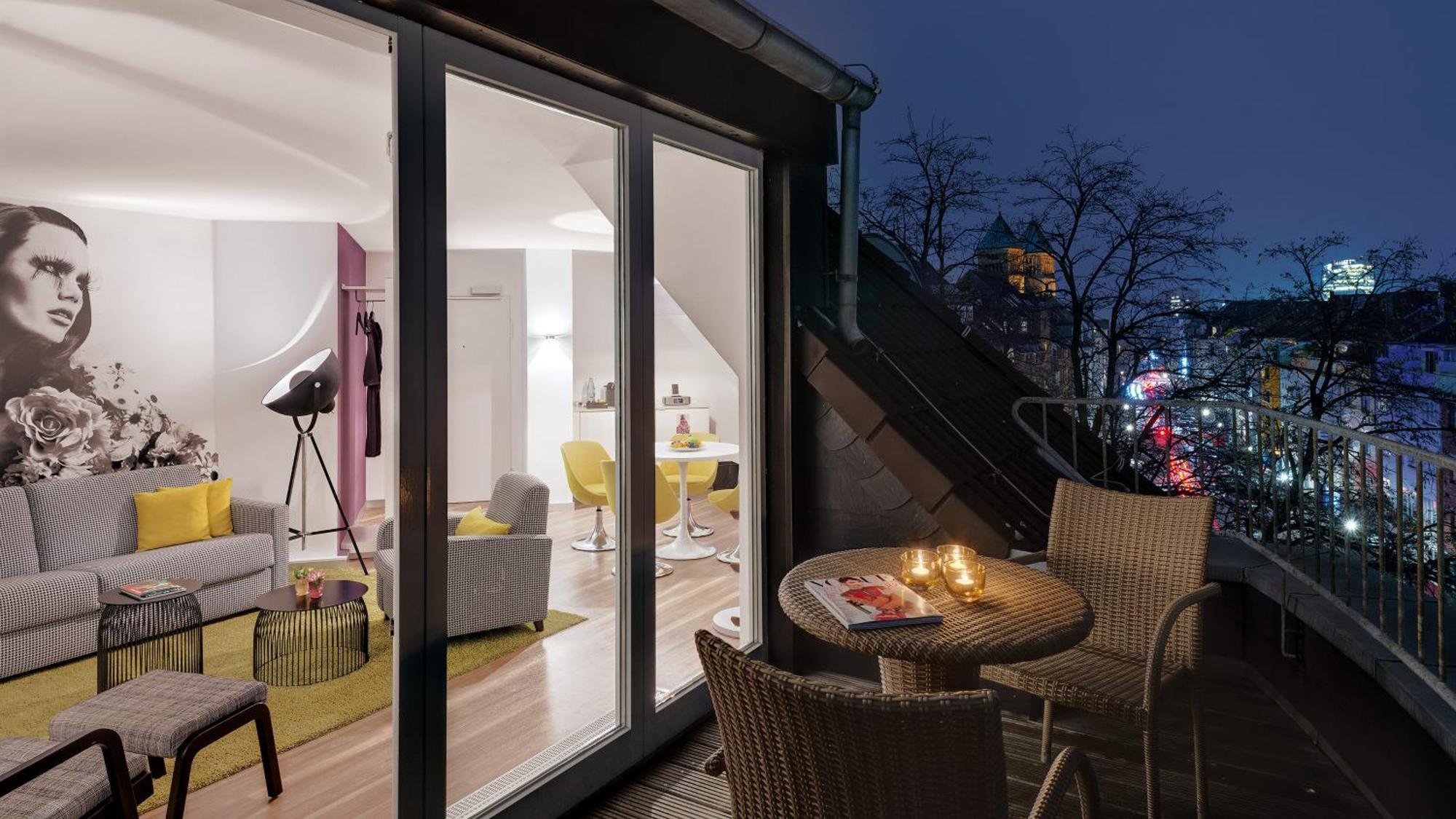 Suite King con 1 Camera da Letto e Vista Città