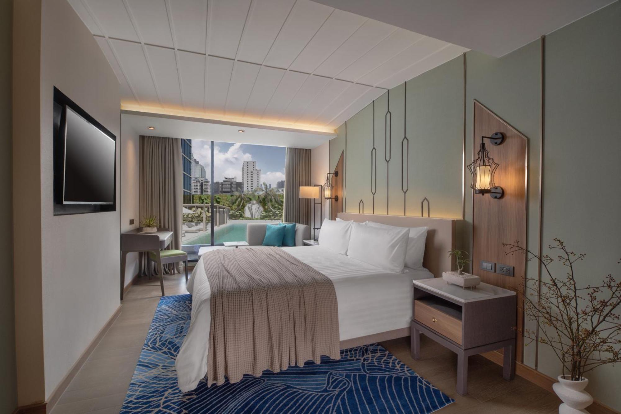 Suite con 1 Camera da Letto e con Vista Piscina