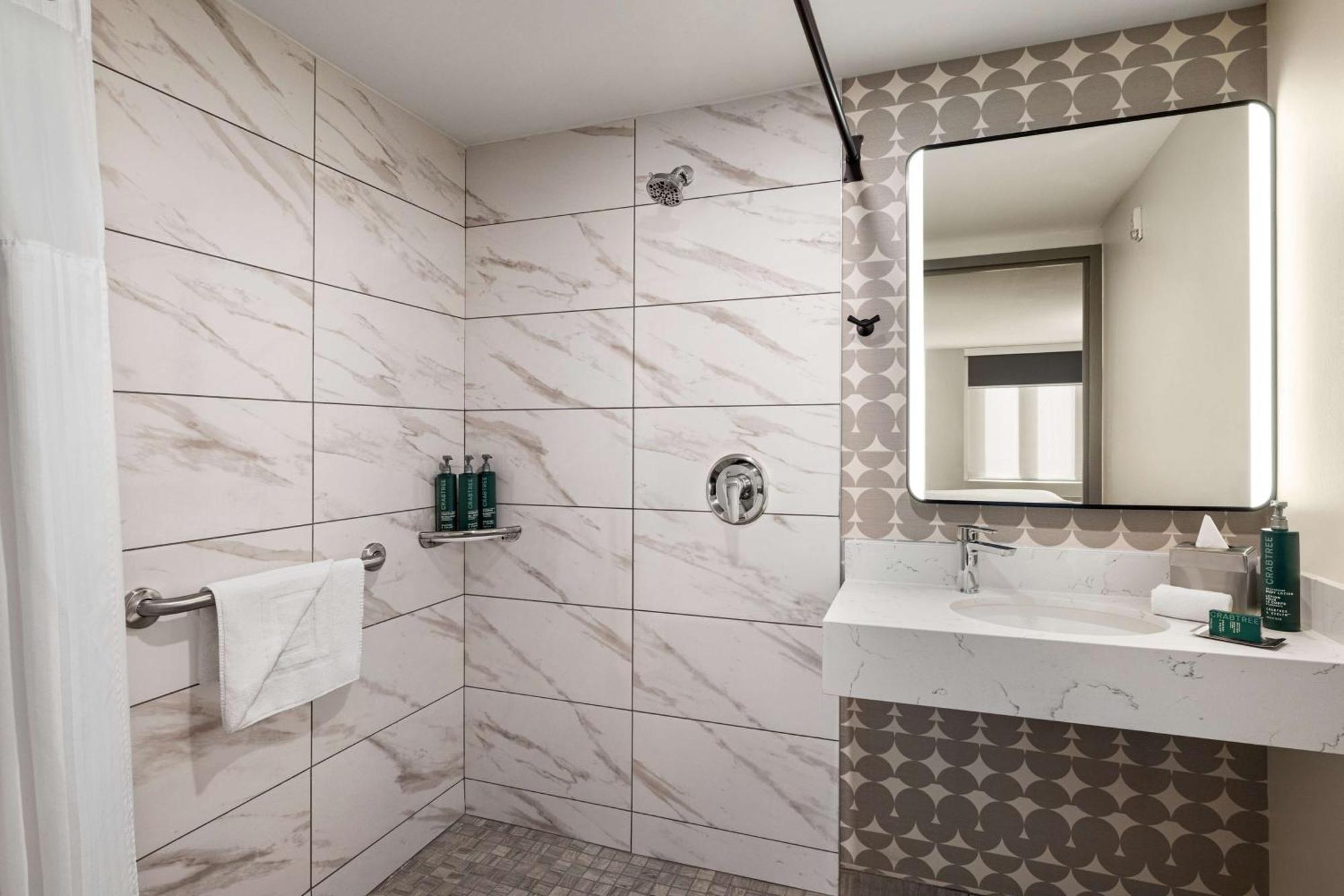 King Room Roll Shower Mobility or Hearing Accessible