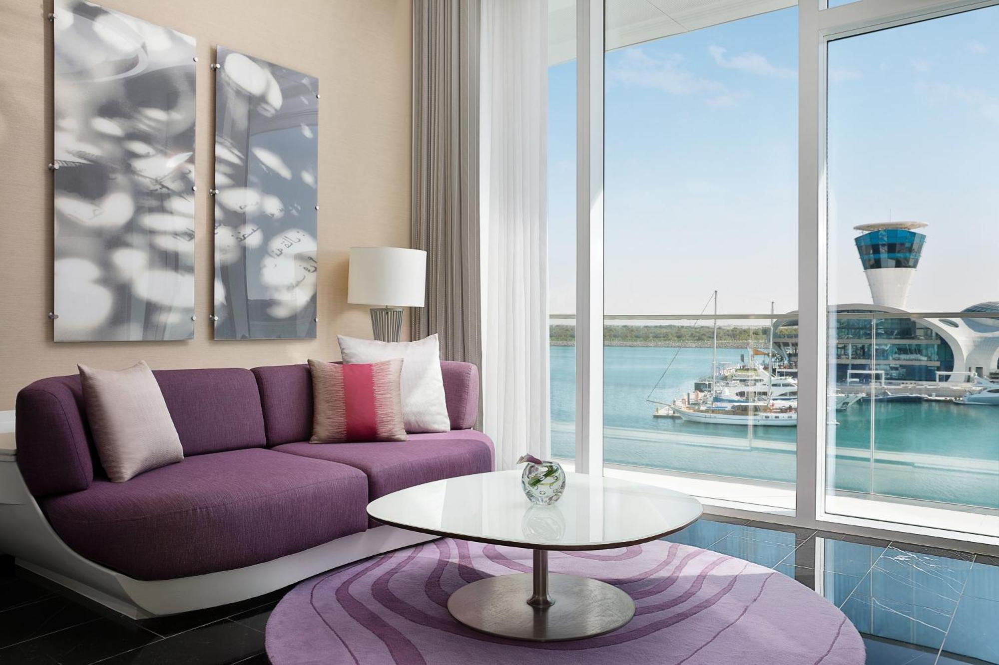 Deluxe Guest room 1 King Marina View Balcony Complimentary Yas Beach Access