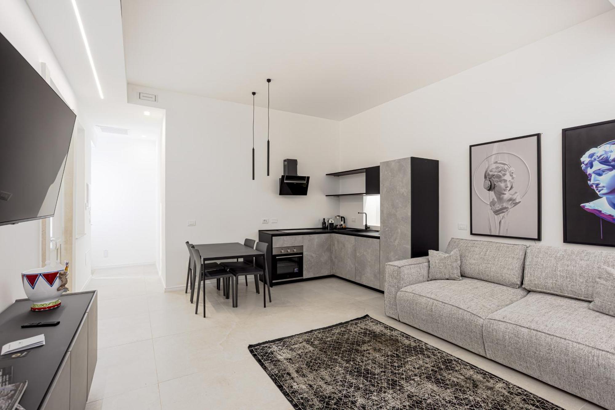 One-Bedroom Loft Apartment Balcony