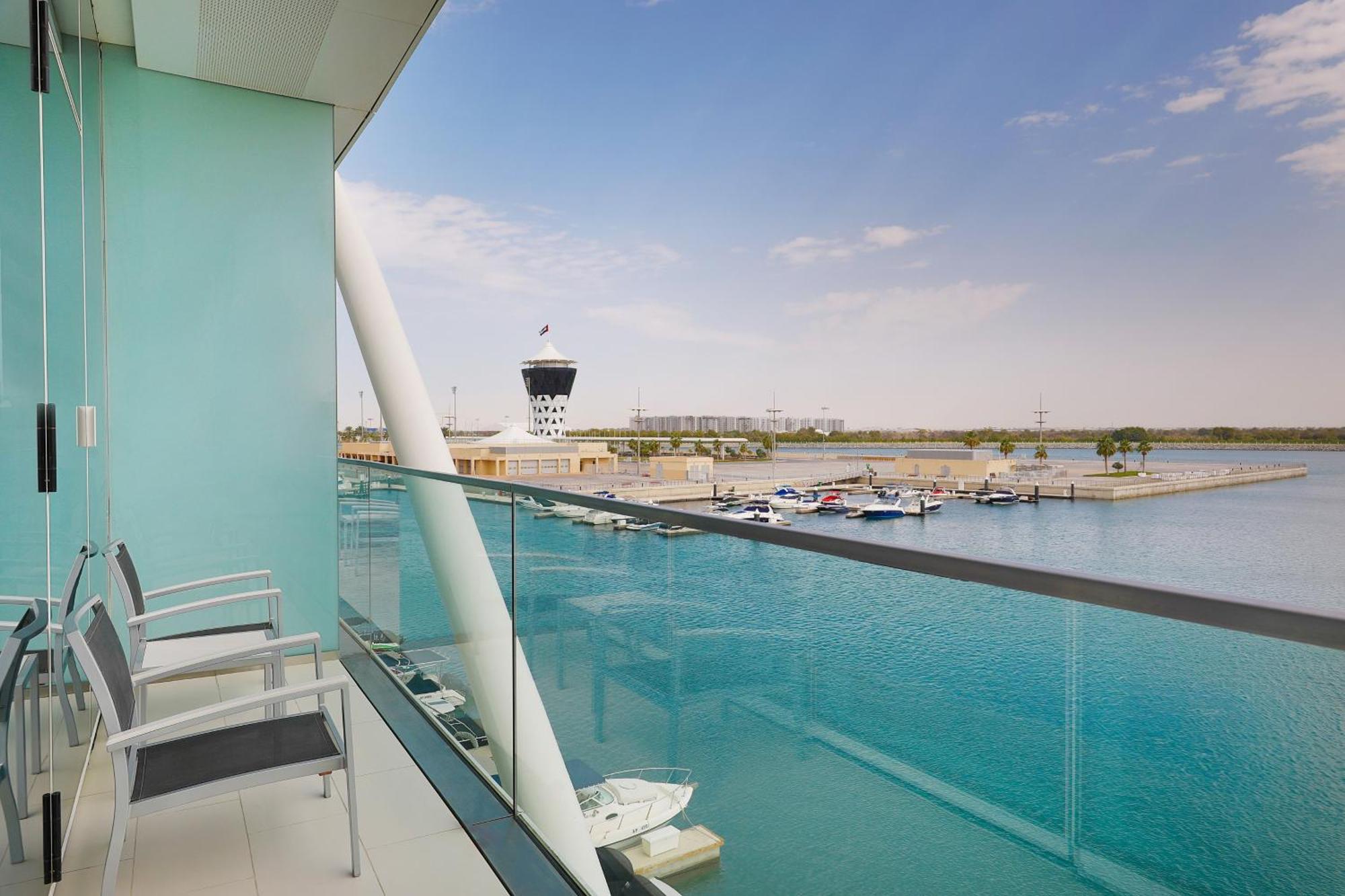 Deluxe Guest room 1 King Marina View Balcony Complimentary Yas Beach Access