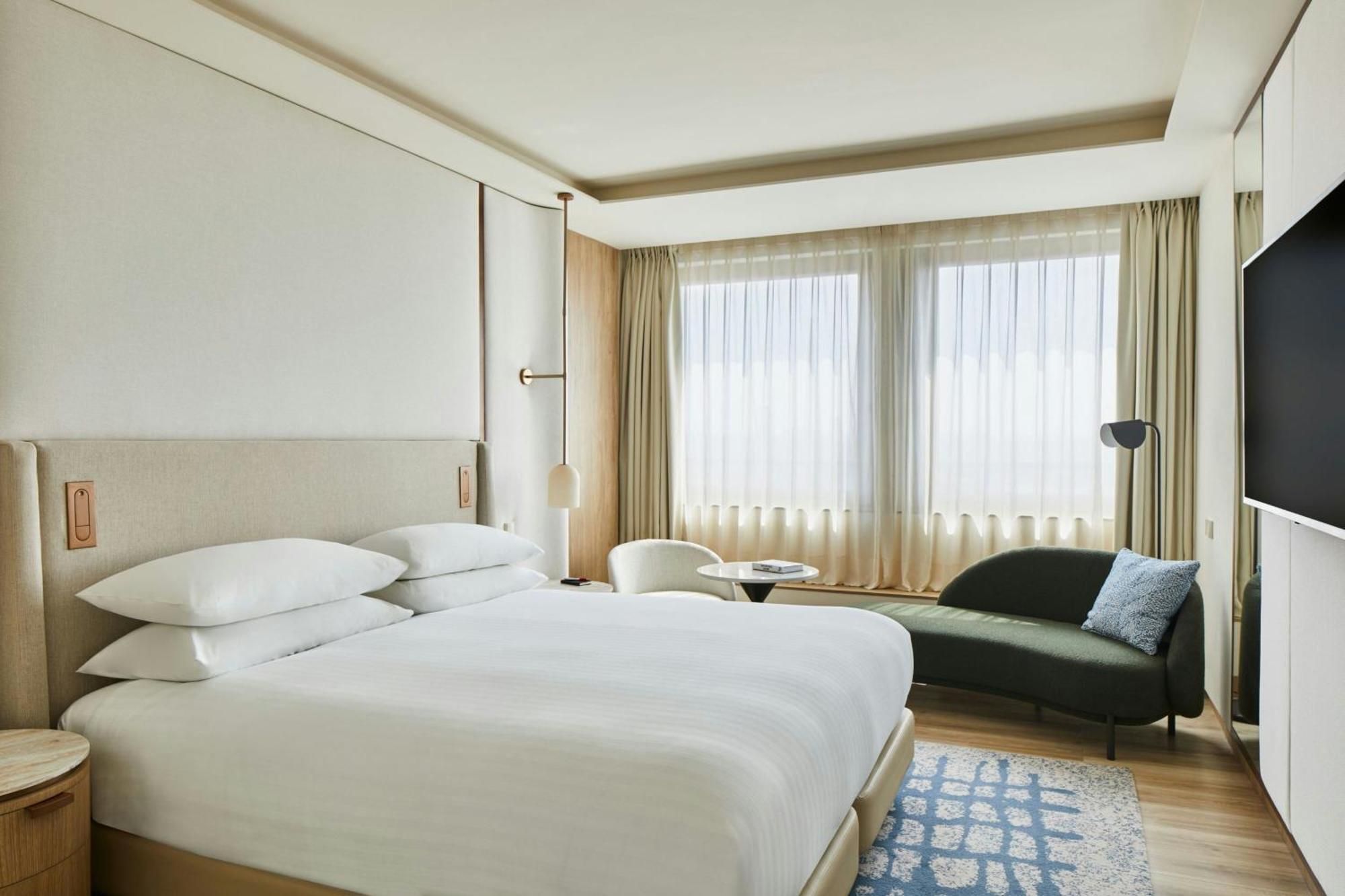 Suite King con 1 Camera da Letto, Divano-Letto e Vista Città