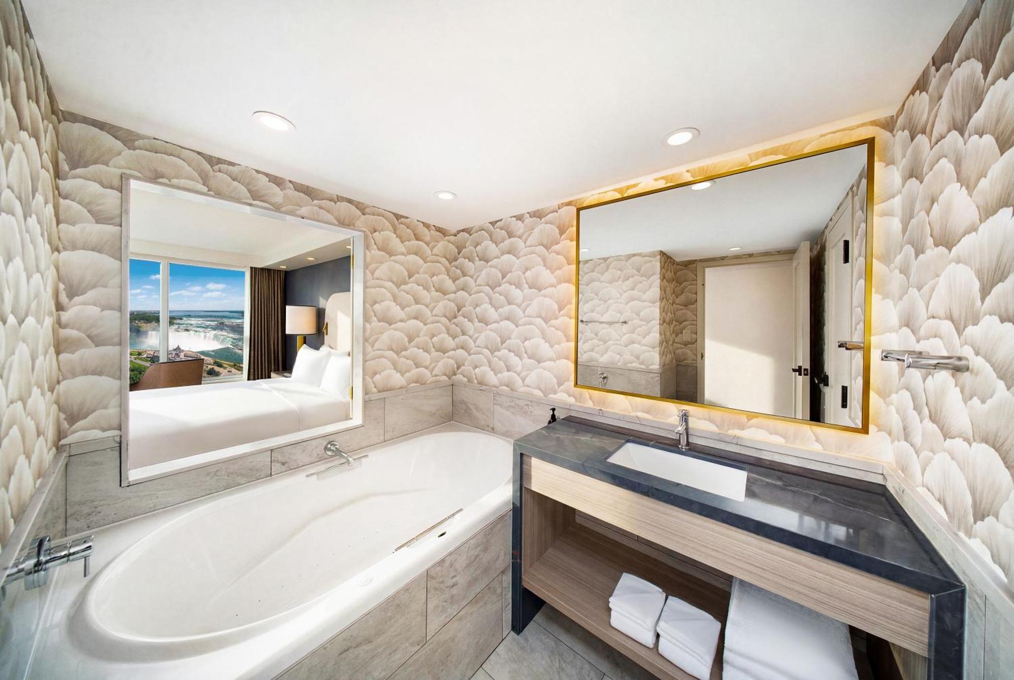 Junior Presidential Suite | Premium Fallsview Suite | One King Bed | Air Jetted Tub