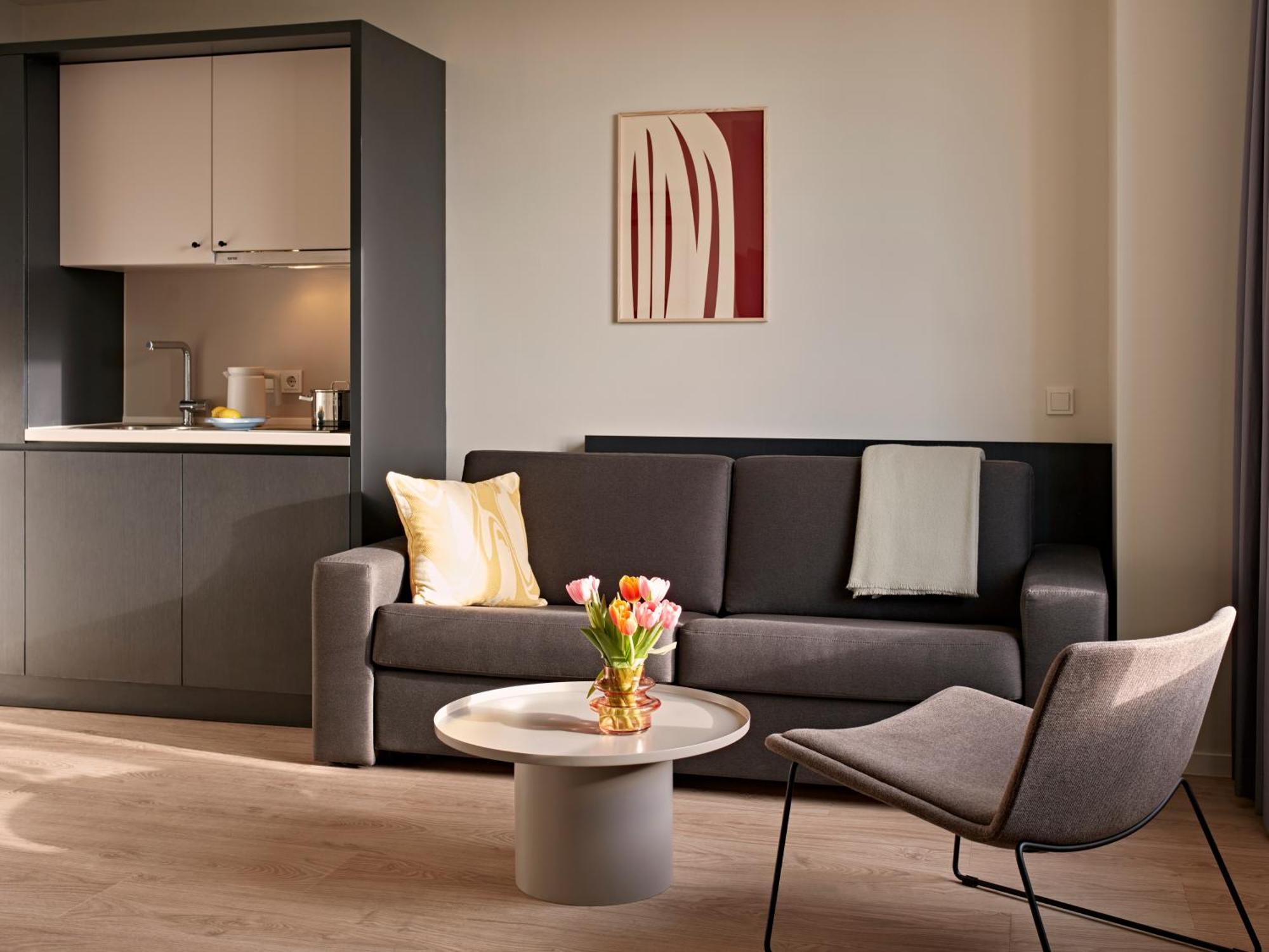 Monolocale Extra Large con Cucina e Divano Letto