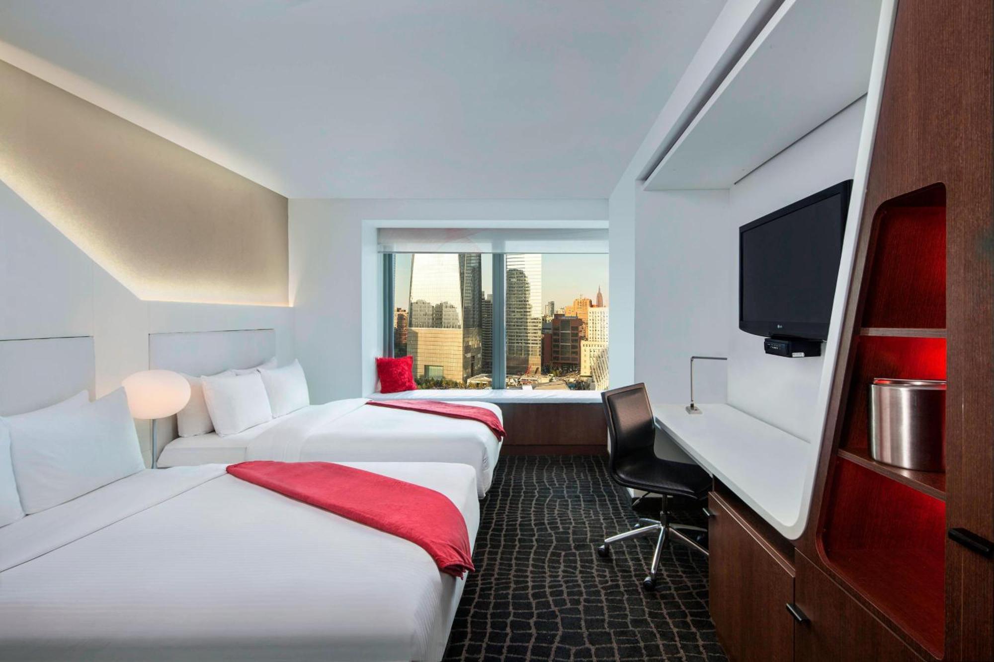 Double Room Two Double Beds Roll Shower Mobility Access or Non-Smoking