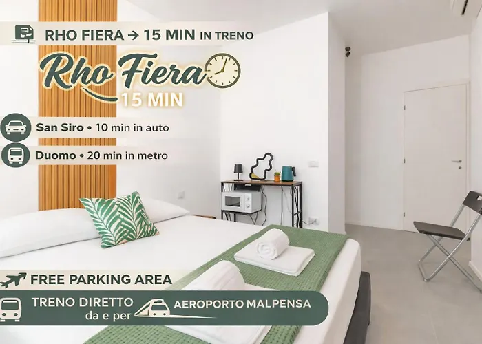 Room 12 Milano -Near Train Station -15 Min Rho Fiera-Duomo-Malpensa